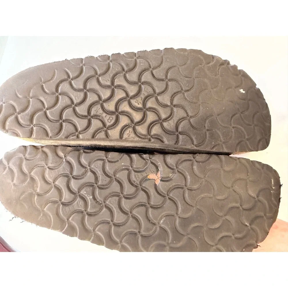 Birkenstock Arizona Big Buckle Black Oiled Leather Sandals Mens Size 42 EU 9 US